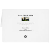 Sydney Harbour Bridge Greeting Card (Rückseite Horizontal)
