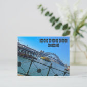 Sydney Harbour Bridge in Sydney Australien Postkarte (Stehend Vorderseite)