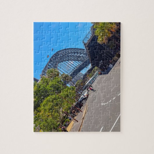 Sydney Harbour Bridge in Sydney Australien Puzzle (Vertikal)