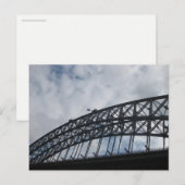 Sydney Harbour Bridge mit australischer Flagge Postkarte (Vorne/Hinten)