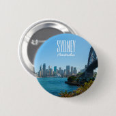 Sydney Harbour Bridge & Opera House Skyline Button (Vorne & Hinten)