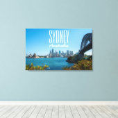 Sydney Harbour Bridge & Opera House Skyline Leinwanddruck (Insitu (Holzboden))