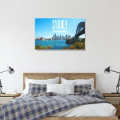 Sydney Harbour Bridge & Opera House Skyline Leinwanddruck (Insitu (Schlafzimmer))