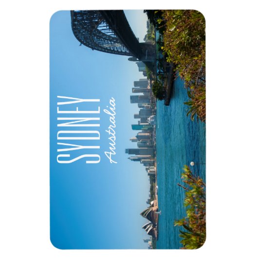 Sydney Harbour Bridge & Opera House Skyline Magnet (Vertikal)
