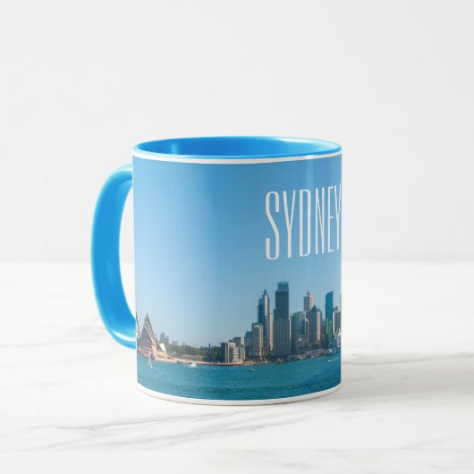 Sydney Harbour Bridge & Opera House Skyline Tasse (Vorderseite Links)