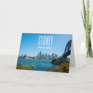 Sydney Harbour Bridge & Opernhaus Skyline Karte