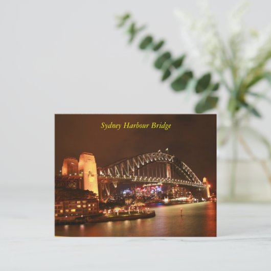 Sydney Harbour Bridge Postkarte (Stehend Vorderseite)