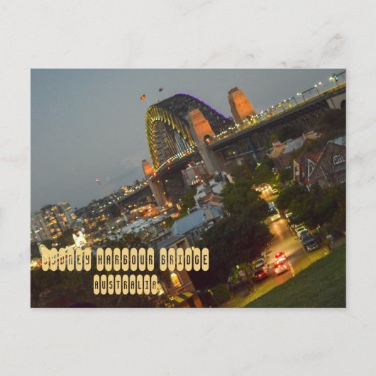 Sydney Harbour Bridge Postkarte (Vorderseite)