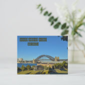 Sydney Harbour Bridge Postkarte (Stehend Vorderseite)