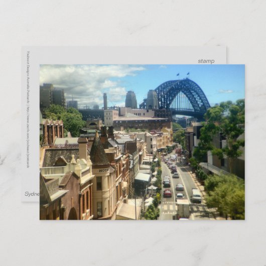 Sydney Harbour Bridge Postkarte (Vorne/Hinten)