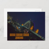 Sydney Harbour Bridge Postkarte (Vorne/Hinten)