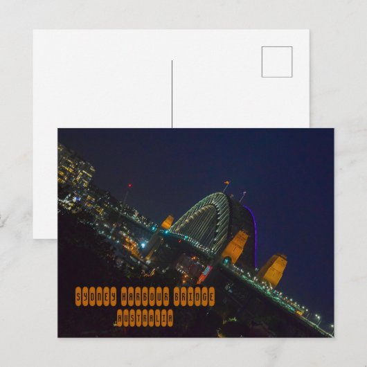 Sydney Harbour Bridge Postkarte (Vorne/Hinten)
