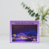 Sydney Harbour Bridge Postkarte (Stehend Vorderseite)