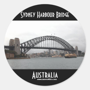 Sydney Harbour Bridge Runder Aufkleber
