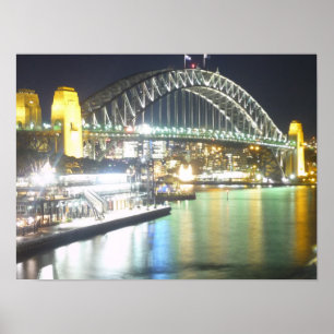 Sydney Harbour Bridge Spiegelung Poster