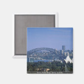Sydney Harbour Bridge, Sydney, Australien Magnet (Vorderseite/Rückseite)