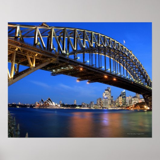 Sydney Harbour Bridge, Sydney Opera House und Poster (Vorne)