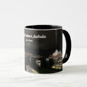 Sydney Harbour Bridge und Opernhaus by Night Tasse (VorderseiteRechts)