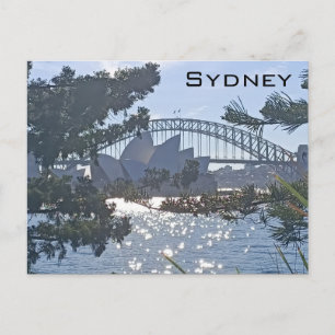Sydney Harbour Bridge und Opernhaus Postkarte