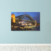 Sydney Harbour Bridge und Park Hyatt Sydney Hotel Leinwanddruck (Insitu (Holzboden))