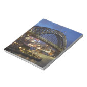 Sydney Harbour Bridge und Park Hyatt Sydney Hotel Notizblock (Rotiert)