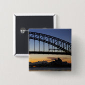 Sydney Harbour Bridge und Sydney Opernhaus 2 Button (Vorne & Hinten)
