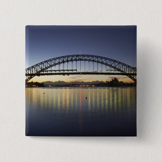 Sydney Harbour Bridge und Sydney Opernhaus Button (Vorderseite)