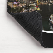 Sydney Harbour by Night, Australien, Black Mousepad (Ecke)