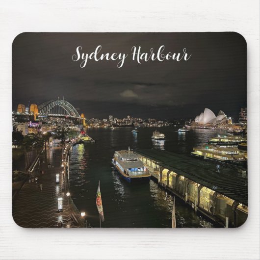 Sydney Harbour by Night, Australien, Foto Mousepad (Vorne)