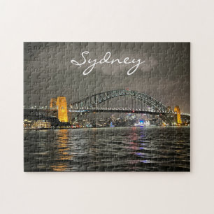 Sydney Harbour by Night, Australien, Foto Puzzle