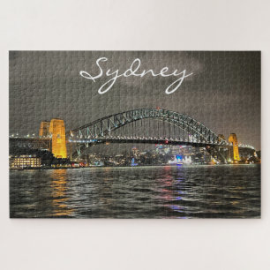 Sydney Harbour by Night, Australien, Foto Puzzle