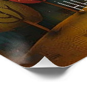 Sydney: Harbour City - Whimsical Art Poster (Ecke)