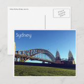 Sydney Harbour grün Postkarte (Vorne/Hinten)