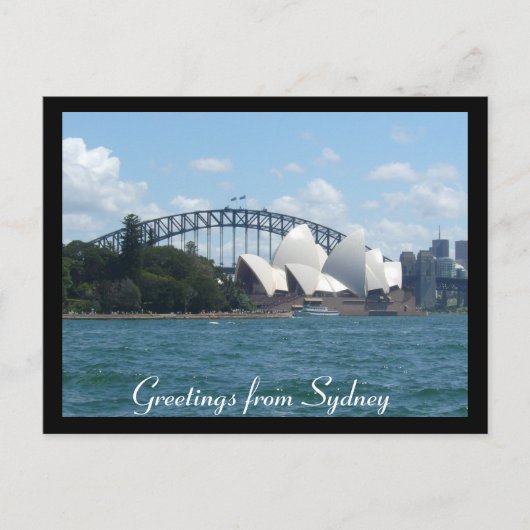 Sydney Harbour Grüße Postkarte (Vorderseite)