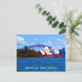 Sydney Harbour hell Postkarte (Stehend Vorderseite)