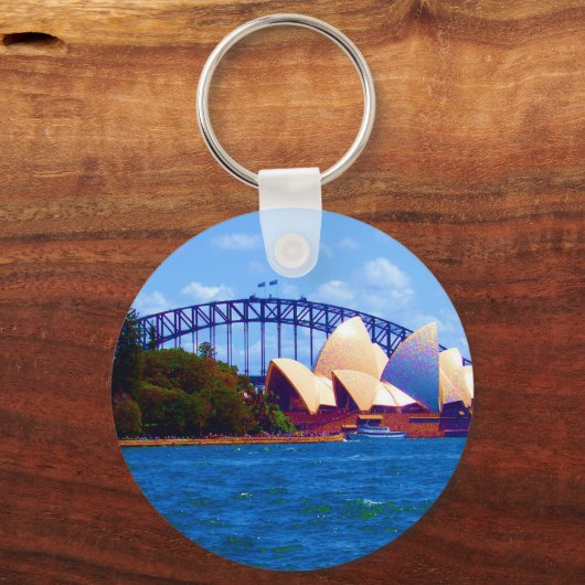 Sydney Harbour hell Schlüsselanhänger (Vorderseite)