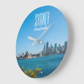 Sydney Harbour Opera House City Skyline Australien Große Wanduhr (Winkel)