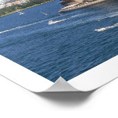 Sydney Harbour, Opernhaus, Skyline, Panorama Poster (Ecke)