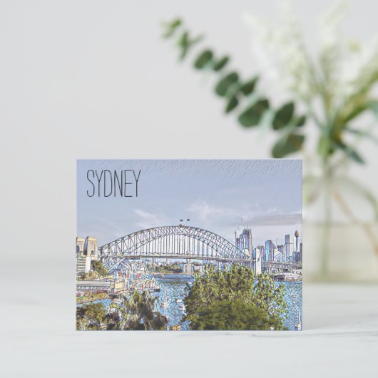 Sydney Harbour Postkarte (Stehend Vorderseite)