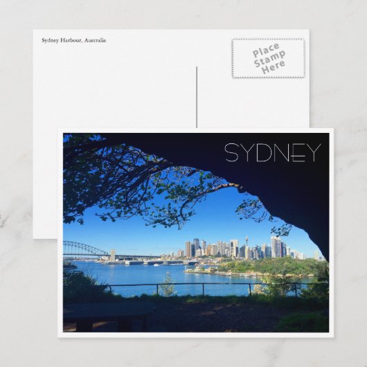 Sydney Harbour Postkarte (Vorne/Hinten)
