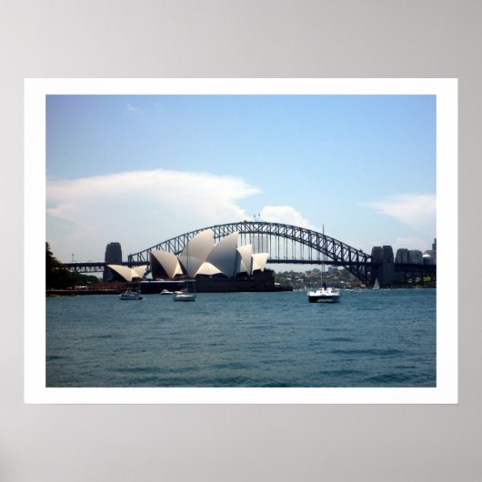 Sydney Harbour-Szene Poster (Vorne)