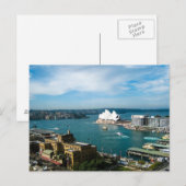 Sydney Harbour und das Opernhaus - Postkarte (Vorne/Hinten)