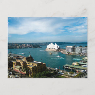 Sydney Harbour und das Opernhaus - Postkarte