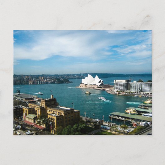 Sydney Harbour und das Opernhaus - Postkarte (Vorderseite)