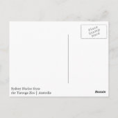 Sydney Harbour von der Zoo Postcard Postkarte (Rückseite)