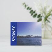 Sydney hellblau postkarte (Stehend Vorderseite)