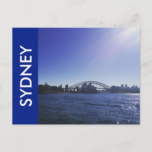Sydney hellblau postkarte (Vorderseite)