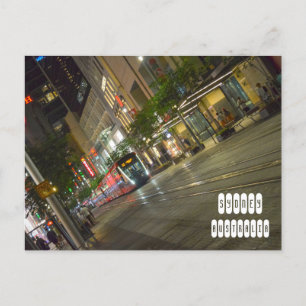 Sydney in der Nacht Postkarte