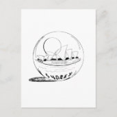 Sydney in einer Glaskugel Postkarte (Vorderseite)