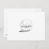 Sydney in einer Glaskugel Postkarte (Vorne/Hinten)